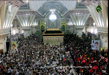 مراسم سی و هفتمین سالگرد بزرگداشت امام خمینی (س) در حرم مطهر امام + عکس و فیلم