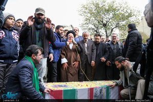 مراسم وداع و تشییع پیکر شهید مدافع حرم حمیدرضا ضیائی