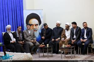دیدار جمعی از میهمانان کنفرانس وحدت اسلامی با سید حسن خمینی