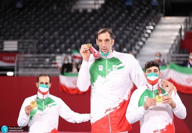 رقیب ۲۳۷ سانتی‌متری در کنار مرتضی مهرزاد + عکس