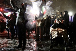 اجتماع مردمی در میدان تجریش تهران