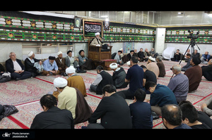 احیای شب بیست و یکم ماه مبارک رمضان در بیت آیت الله العظمی صانعی (ره)