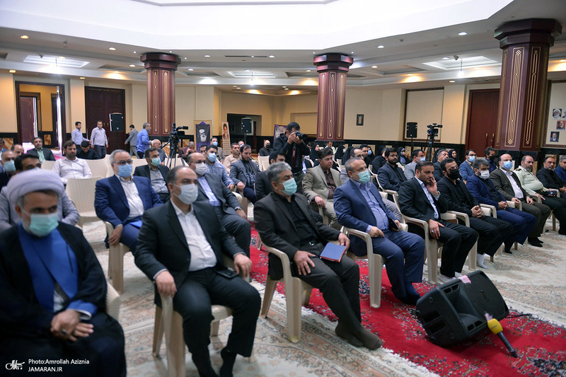 مراسم تودیع و معارفه رئیس حوزه قضایی بخش آفتاب در حرم امام خمینی