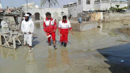 امدادرسانی به 330 نفر گرفتار سیلاب درجنوب سیستان و بلوچستان