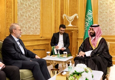 دفتر لاریجانی جزییات دیدار دبیر شورای عالی امنیت ملی ایران و بن سلمان ولیعهد سعودی را اعلام کرد