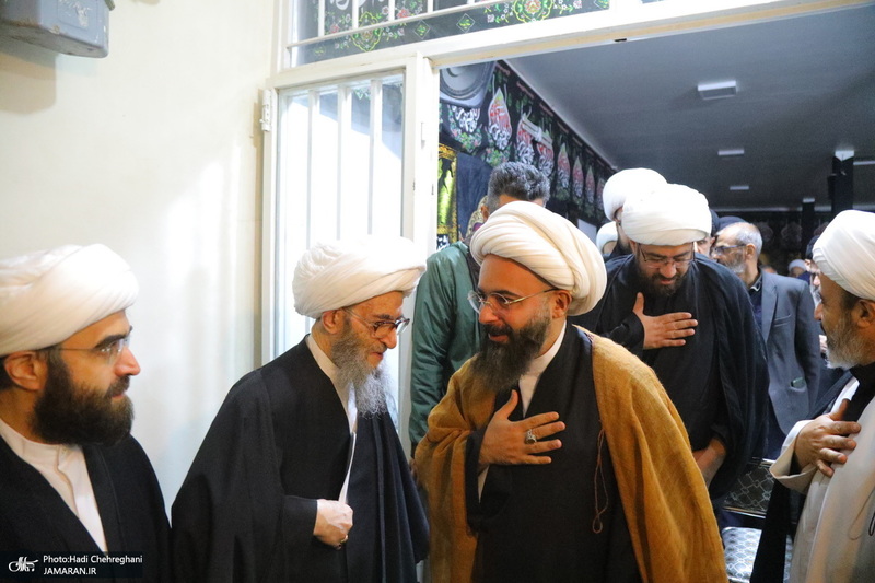 عزاداری شهادت حضرت فاطمه (س) در بیت آیت الله دوستی زنجانی‎