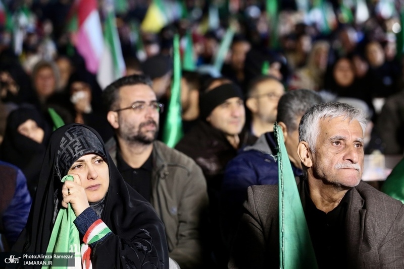 چهل و هفتمين شب اجتماع پرشور مردم در ميدان وليعصر (عج)