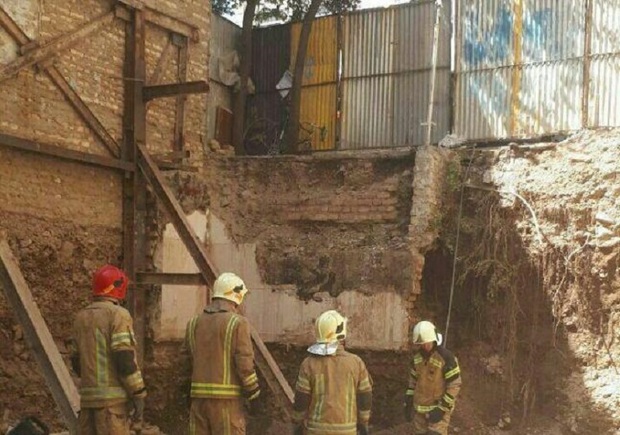 ریزش آوار در تهران یک کشته و 2 مصدوم برجا گذاشت