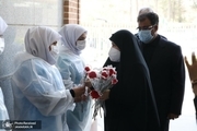 سوده نجفی عضو شورای اسلامی شهر تهران در بازدید از بهشت زهرا (س): مردم از نحوه مدیریت بهشت زهرا(س) در بحران کرونا رضایت دارند