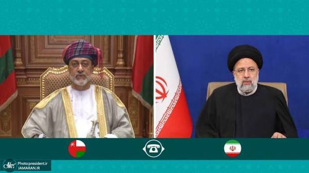 گفت‌وگوی تلفنی رئیسی و سلطان عمان در مورد توافقات صورت گرفته میان دو کشور و اقدام رژیم صهیونیستی علیه فلسطینی ها