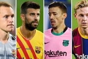 ۴ بازیکن بارسلونا قراردادشان را تمدید کردند