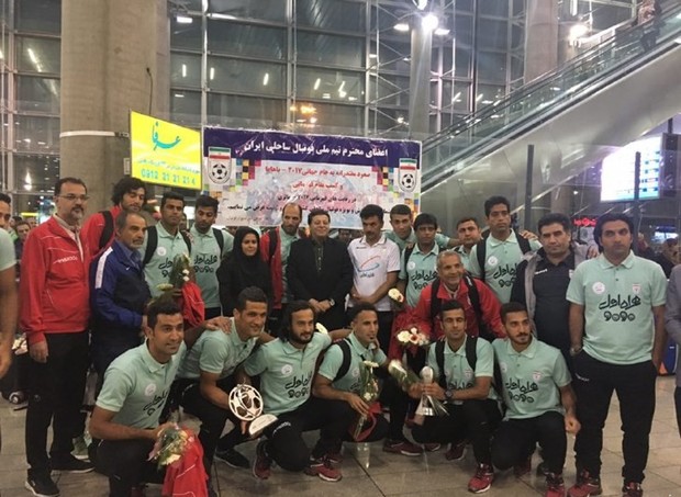 بازگشت تیم ملی فوتبال ساحلی به ایران