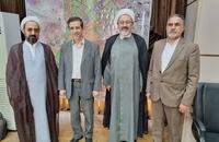 دیدار اعضای شورای سیاستگذاری همایش وکلای شرعی امام خمینی(س) با شهردار قم