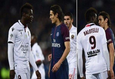 درگیری  دو مهاجم سرشناس پاری سن ژرمن و نیس+ عکس
