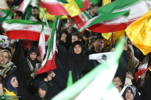 پنجاه و پنجمین شب اجتماع پر شور مردم در میدان تجریش