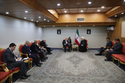 روحانی در حاشیه کنفرانس بین المللی انتفاضه با جمعی از مقامات دیدار کرد