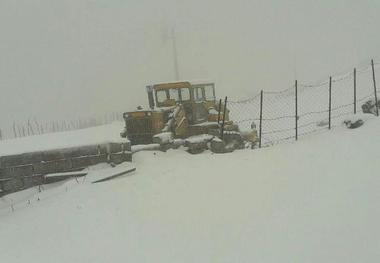 بارش 10 تا 40 سانتیمتری برف در املش استقرار تیم امداد و نجات در رانکوه