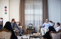 دیدار لاریجانی با خانوادهٔ سرداران شهید محرابی و شادمانی (4)