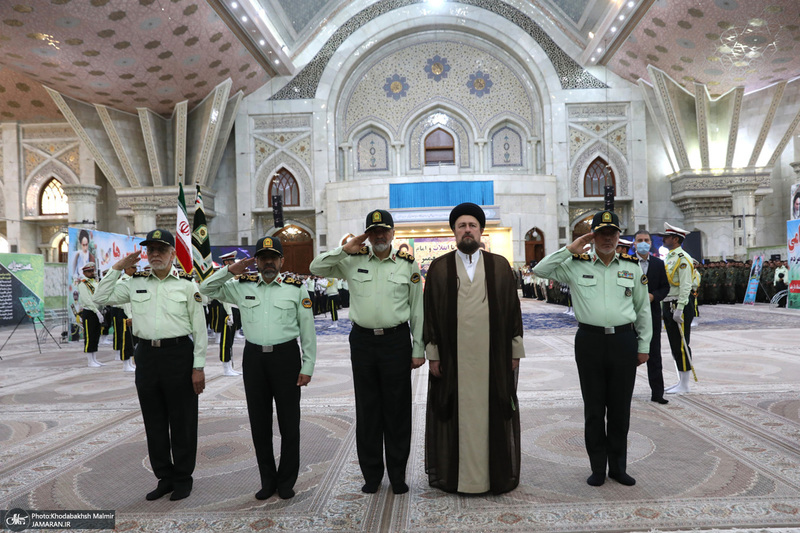 مراسم تجدید میثاق فرماندهان و کادر فراجا با آرمان‌های امام راحل
