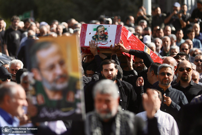 مراسم تشييع سردار عليرضا افشار