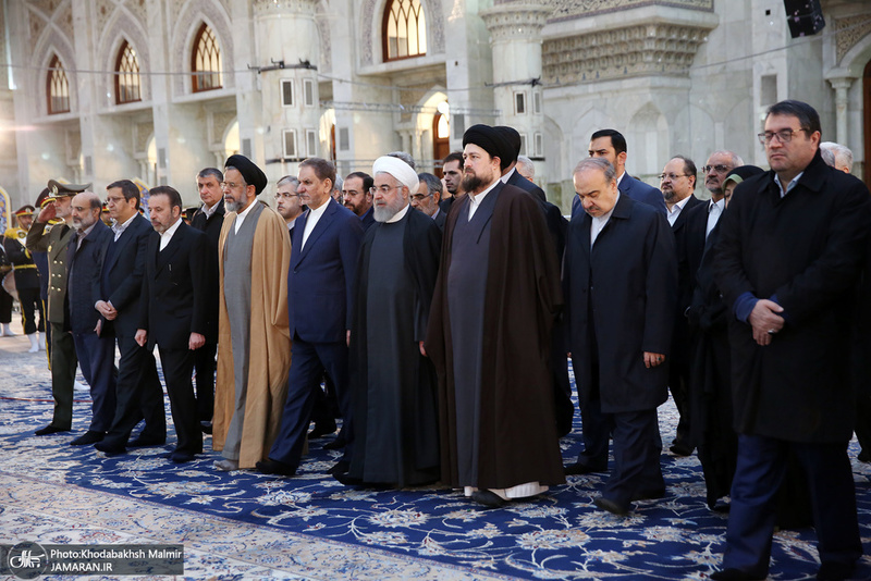 تجدید میثاق رئیس جمهور و اعضای هیأت دولت با آرمان‌های حضرت امام(س)