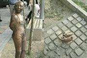 مجسمه «کودک»در میدان ونک ربوده شد!