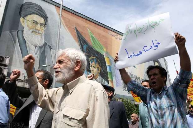 مردم تهران بر بدعهدی مدعیان عهدشکن خروشیدند