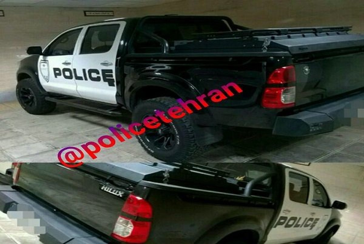 توقیف خودروی قلابی پلیس در خیابان زعفرانیه 