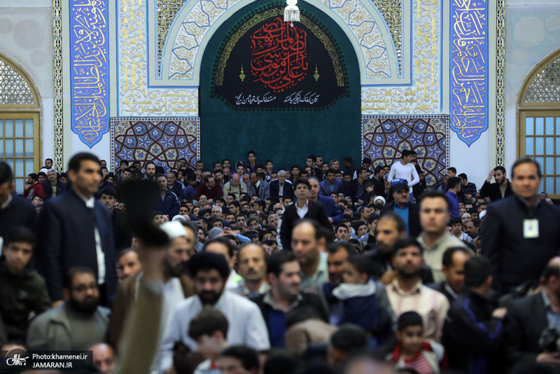 حضور و سخنرانی رهبر معظم انقلاب در اجتماع زائران و مجاوران حرم مطهر رضوی