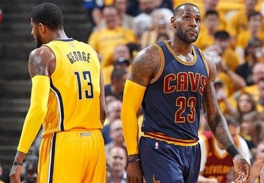 
پیروزی کلیولند با درخشش جیمز در لیگ NBA