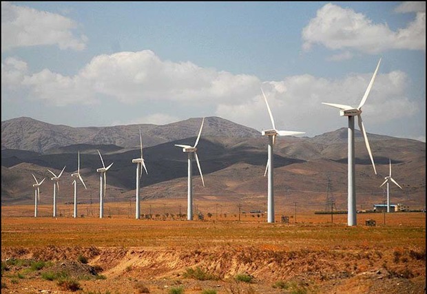 تولید برق از انرژی بادی در قزوین 135 مگاوات است