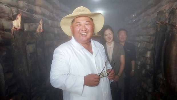 بازدید رهبر کره شمالی از یک مرکز پرورش ماهی+تصاویر