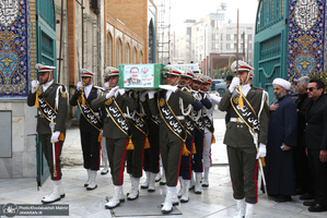 مراسم تشييع شهيد درياسالار علی شمخانی در امام زاده صالح (ع)