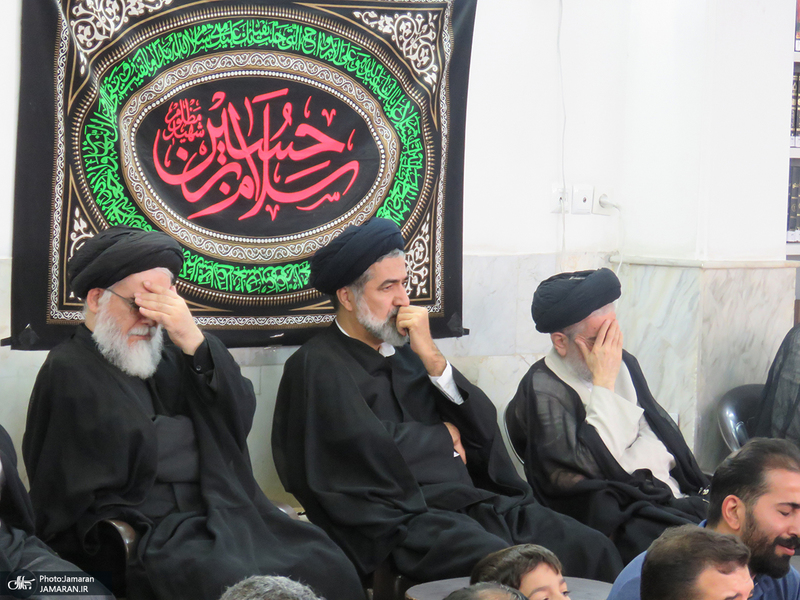 مراسم عزاداری شهادت حضرت امام رضا (ع) در بیت مرحوم آیت الله العظمی صانعی (ره)