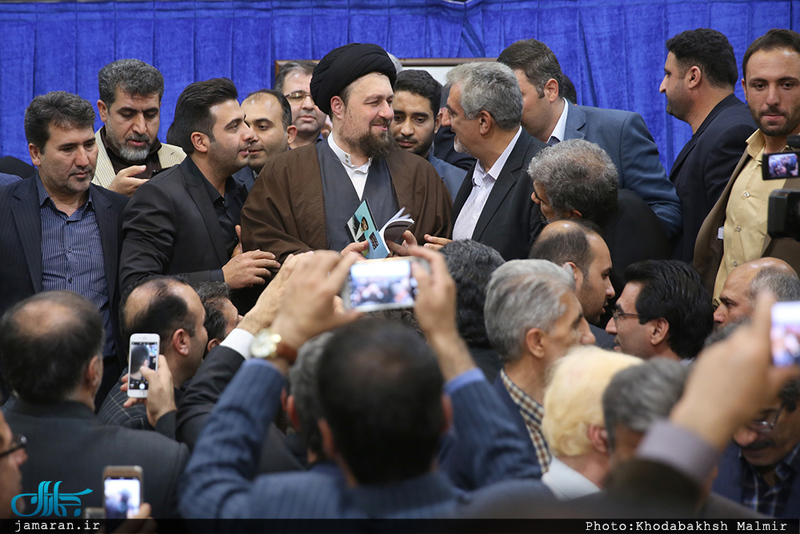 دیدارجمعی از فعالان ستادهای انتخاباتی دکتر روحانی با سید حسن خمینی