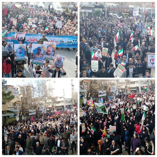 خروش انقلابی مردم شرق گلستان در 22 بهمن؛ همه آمده بودند
