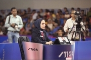 بانوی ایرانی در مسابقات فینال پینگ پنگ کاپ آسیا قضاوت می کند
