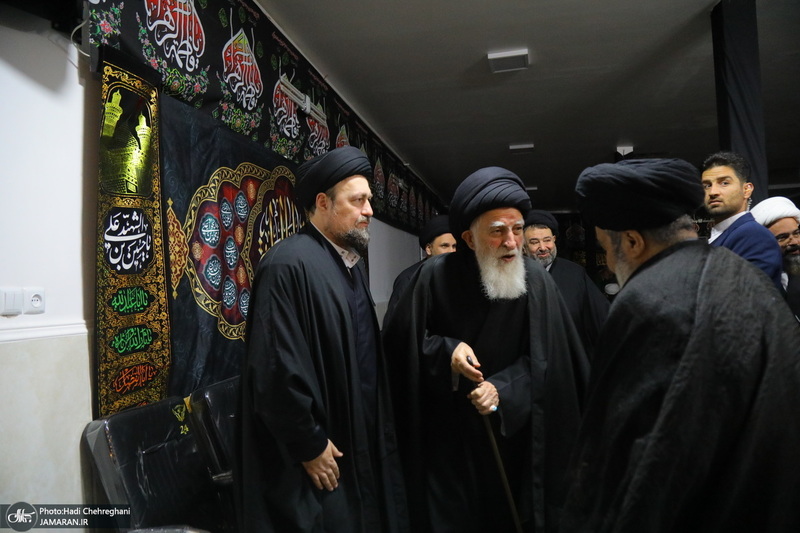 عزاداری شهادت حضرت فاطمه (س) در بیت آیت الله دوستی زنجانی‎