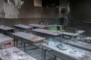 دانش‌آموزان مدرسه حریق زده تهران به مدرسه مجاور منتقل شدند