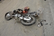 جان باختن راکب موتورسیکلت در محور ایلخچی- آذرشهر
