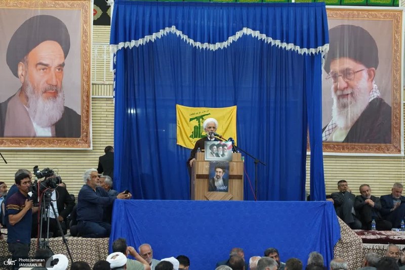 مراسم سی و هفتمین سالگرد بزرگداشت امام خمینی (س) در روستای خیارج استان قزوين