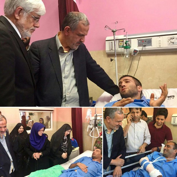 عیادت سه عضو شورای شهر پنجم از مجروحان حادثه تروریستی