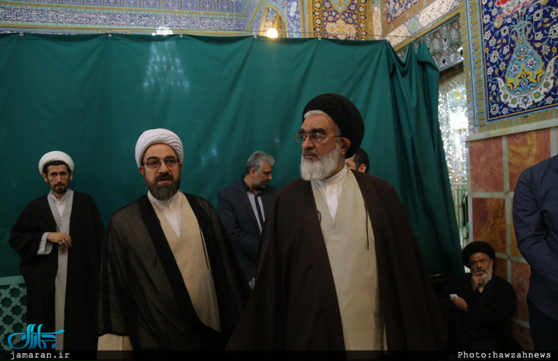 مراسم تشییع و تدفین آیت الله نصرالله شاه آبادی(ره) در قم 