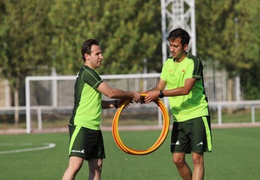 تمرینات آمادگی جسمانی داوران فوتبال برگزار شد+تصاویر
