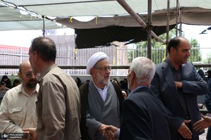 مراسم سی و هفتمین سالگرد بزرگداشت امام خمینی (س) در روستای خیارج استان قزوين