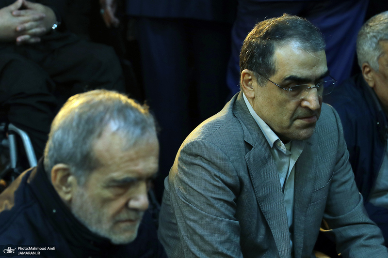 مراسم بزرگداشت همسر شهید مطهری در تهران  - مسعود پزشکیان