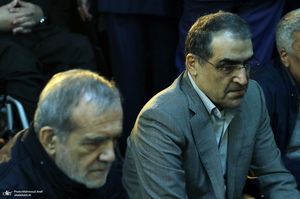 مراسم بزرگداشت همسر شهید مطهری در تهران  - مسعود پزشکیان