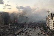 یک کشته و 180 مجروح در تظاهرات خشونت‌آمیز در بیروت + فیلم و عکس