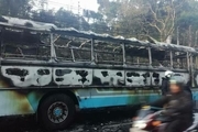 انفجار اتوبوس در سریلانکا+ تصاویر