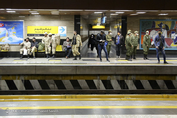 تصاویر/ شلوغی امروز مترو، با وجود خطر کرونا